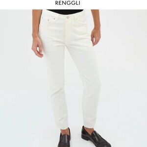 RENGGLI: WHITE SLIM JEAN